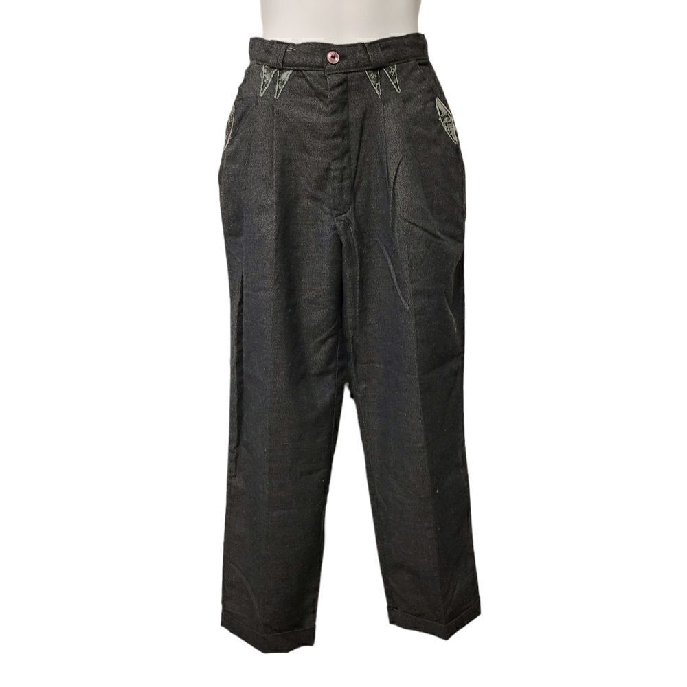 2/$20 Vintage 90s Grey Top Fashion Dress Pants Size: 0